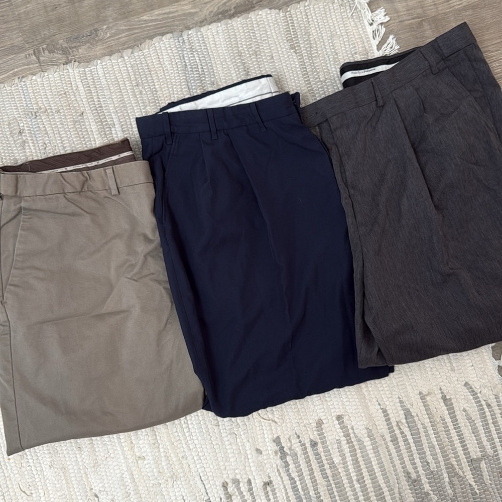 3 pairs Men Dress Pant size 44 waist